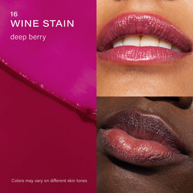 Melixir Vegan Lip Butter #16 Wine Stain swatch on skin