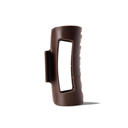MELLO Medium Hair Clip dark brown front view