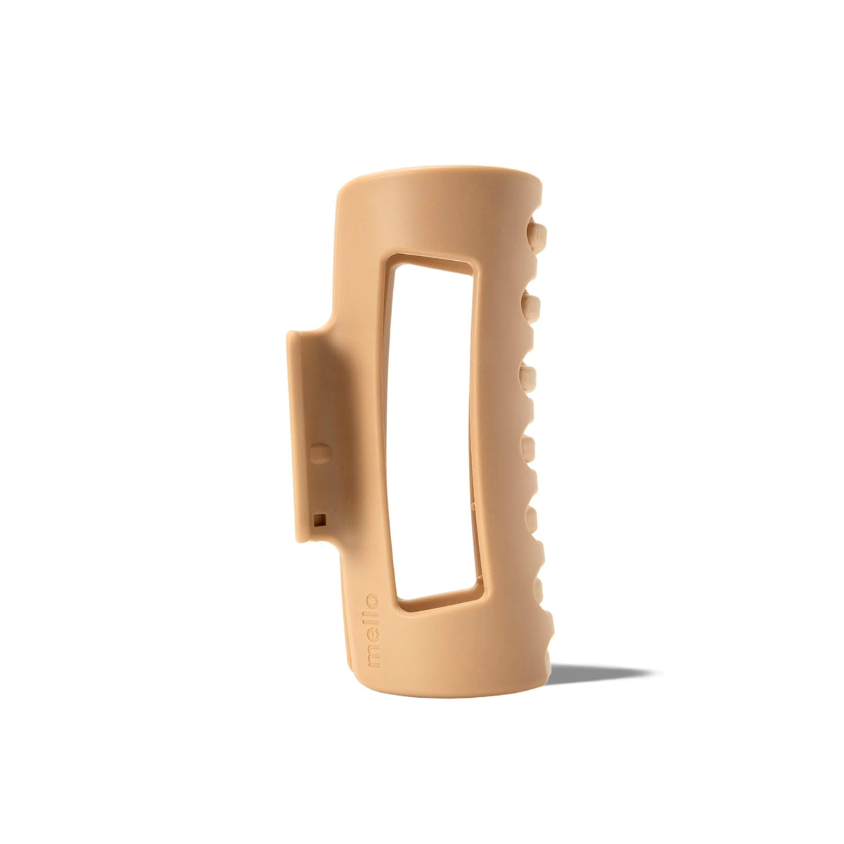 MELLO Medium Hair Clip front view in brown