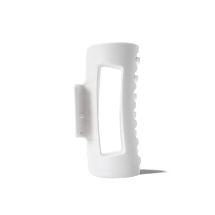 MELLO Medium Hair Clip front view in white