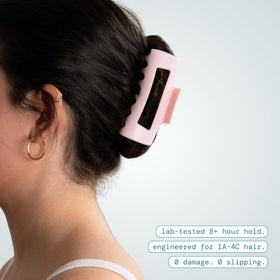 MELLO Medium Hair Clip in use on thick hair