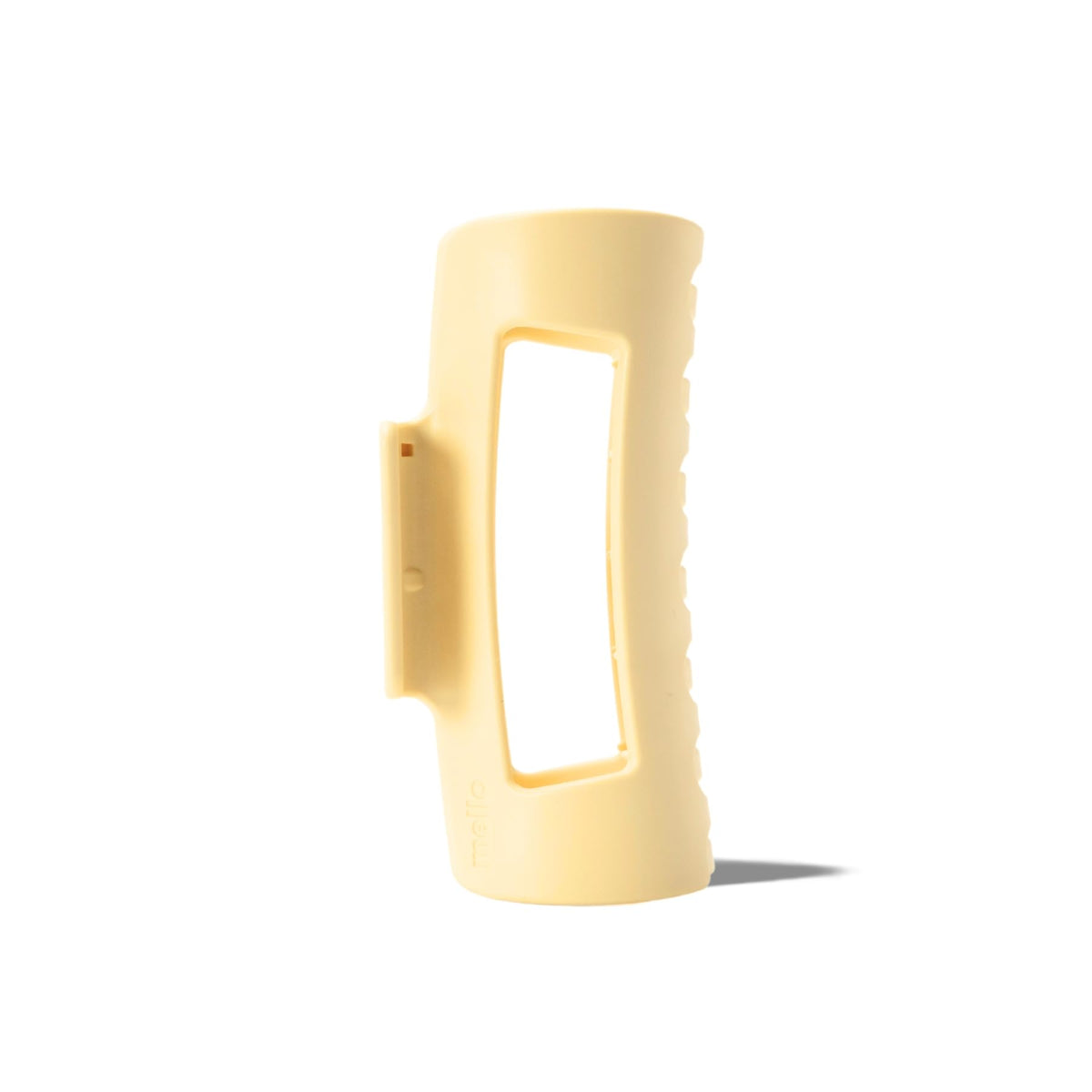 MELLO Medium Hair Clip in yellow, front view