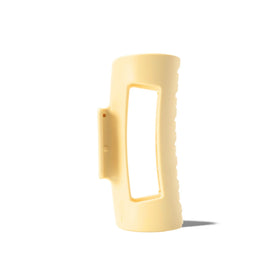 MELLO Medium Hair Clip in yellow, front view