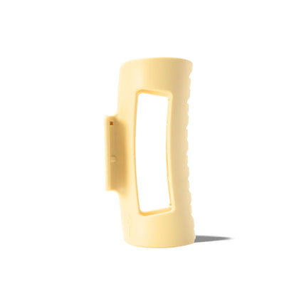 MELLO Medium Hair Clip in yellow, front view
