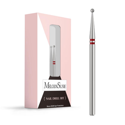 MelodySusie 1.8mm Ball Shape Cuticle Cleaner Nail Drill Bit front view