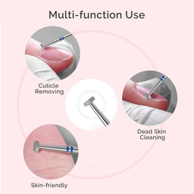 MelodySusie 4mm Cuticle Cleaner Nail Drill Bit in use