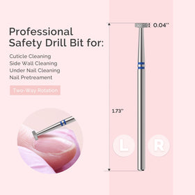 MelodySusie 4mm Cuticle Cleaner Nail Drill Bit on nail care tools