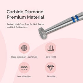 MelodySusie 4mm Cuticle Cleaner Nail Drill Bit with nail drill setup