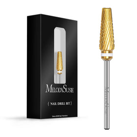 MelodySusie 5 in 1 Nail Drill Bits Gold front view