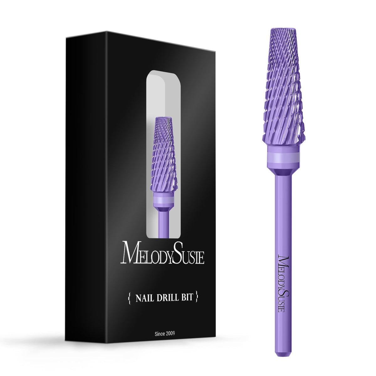 MelodySusie 5 in 1 Nail Drill Bits purple front view