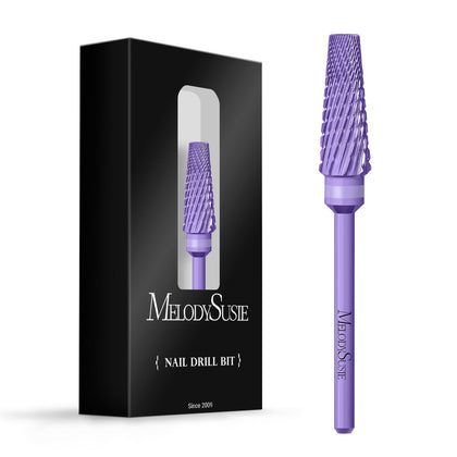 MelodySusie 5 in 1 Nail Drill Bits purple front view