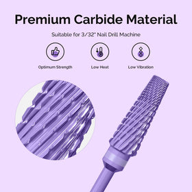 MelodySusie 5 in 1 Nail Drill Bits purple packaging