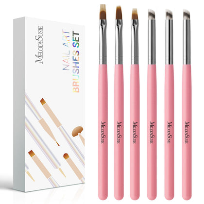 MelodySusie 6Pcs Ombre Nail Brushes set front view