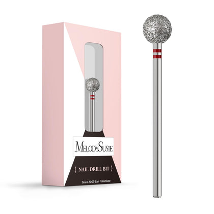 MelodySusie 7mm Ball Shape Cuticle Cleaner Nail Drill Bit front view