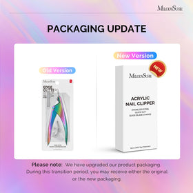 MelodySusie Acrylic Nail Clippers showing adjustable magnetic sizers