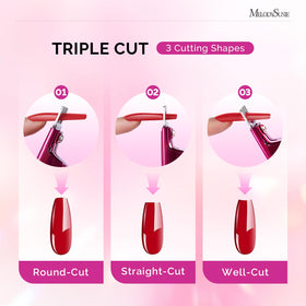MelodySusie Acrylic Nail Clippers side view highlighting stainless steel material