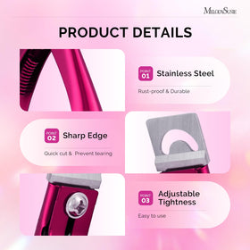 MelodySusie Acrylic Nail Clippers with adjustable features displayed
