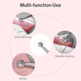 MelodySusie Ball Shape Cuticle Clean Nail Drill Bit shank size 3/32''