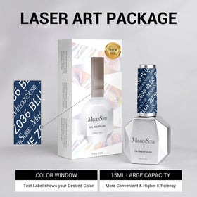 MelodySusie Blue Shimmer Gel Nail Polish packaging