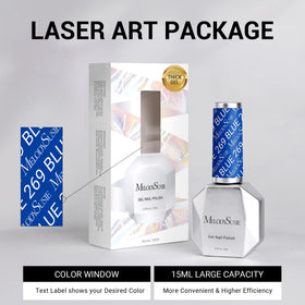 MelodySusie Bright Navy Blue Gel Nail Polish packaging