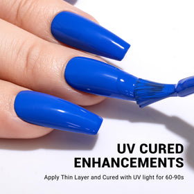 MelodySusie Bright Navy Blue Gel Nail Polish with UV lamp