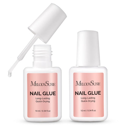 MelodySusie Brush-On Nail Glue 10ml front view