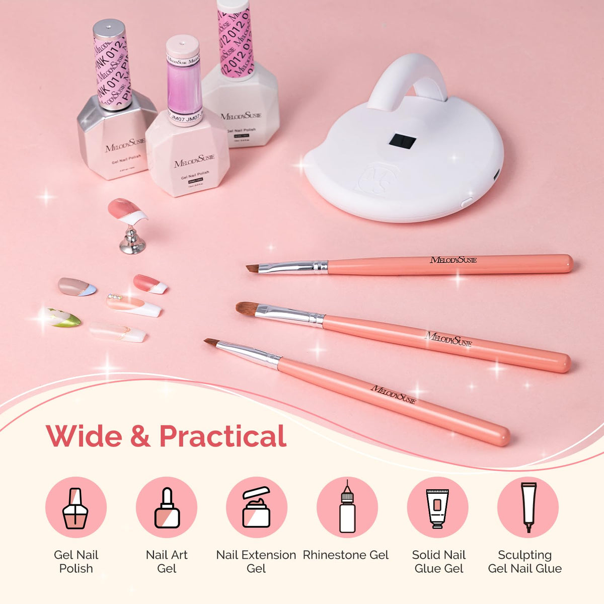 MelodySusie brushes in a travel-friendly case