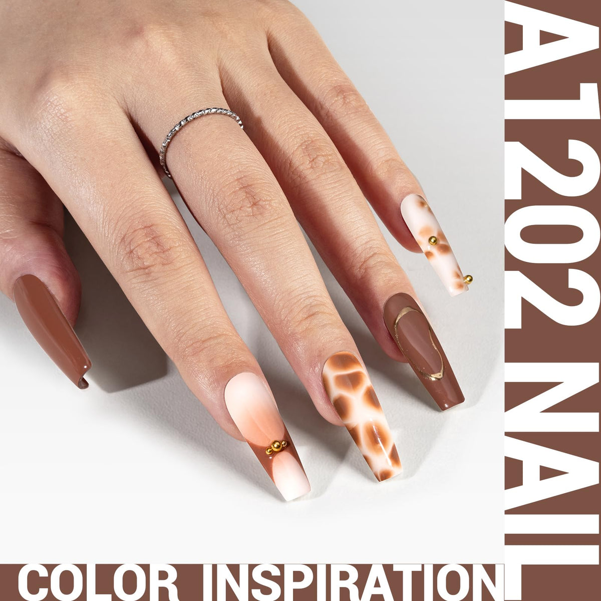 MelodySusie Cocoa Brown Gel Nail Polish application brush close-up