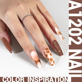 MelodySusie Cocoa Brown Gel Nail Polish application brush close-up