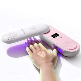 MelodySusie Compact Cordless UV Nail Lamp front view in pink