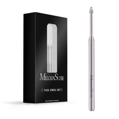 MelodySusie Cuticle Clean Nail Drill Bit 3/32'' silver front view