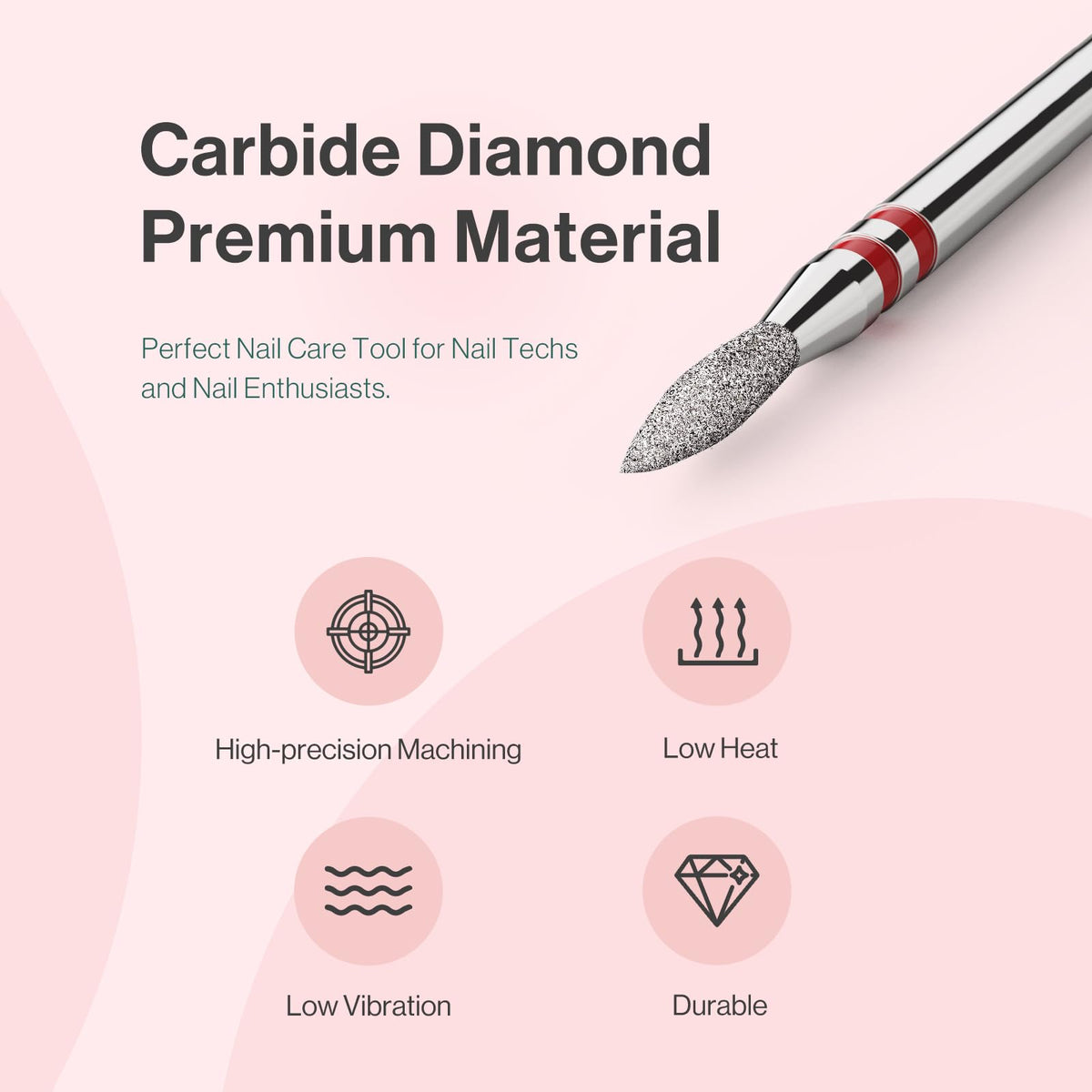 MelodySusie Cuticle Cleaner Nail Drill Bit in use