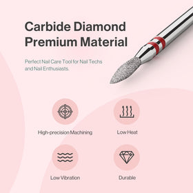 MelodySusie Cuticle Cleaner Nail Drill Bit in use