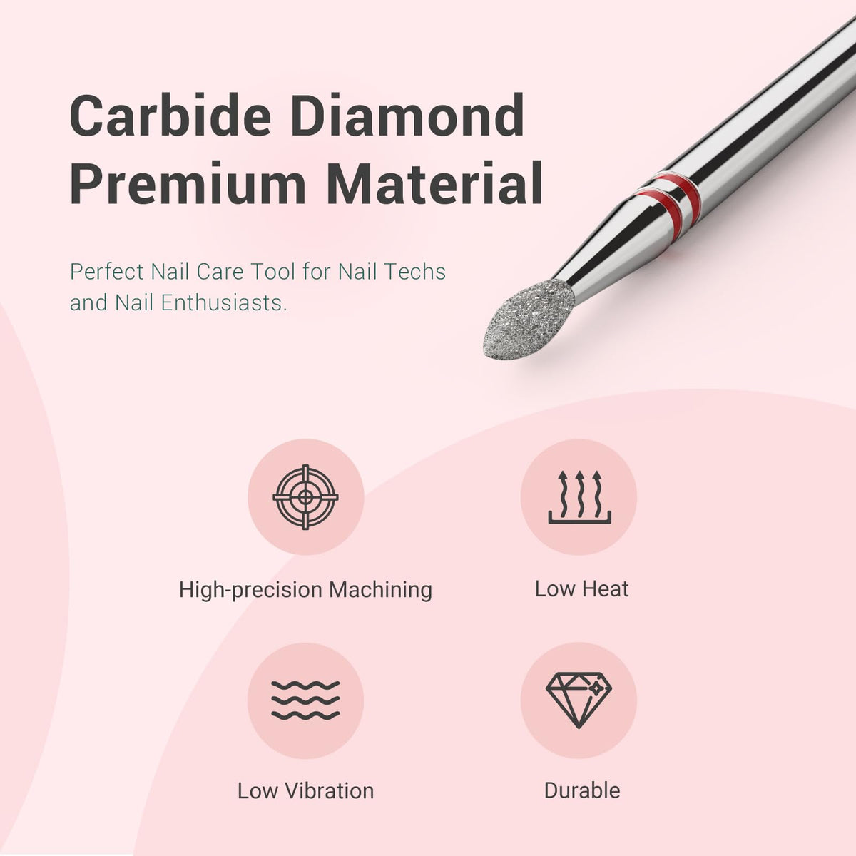 MelodySusie Cuticle Cleaner Nail Drill Bit in use during manicure