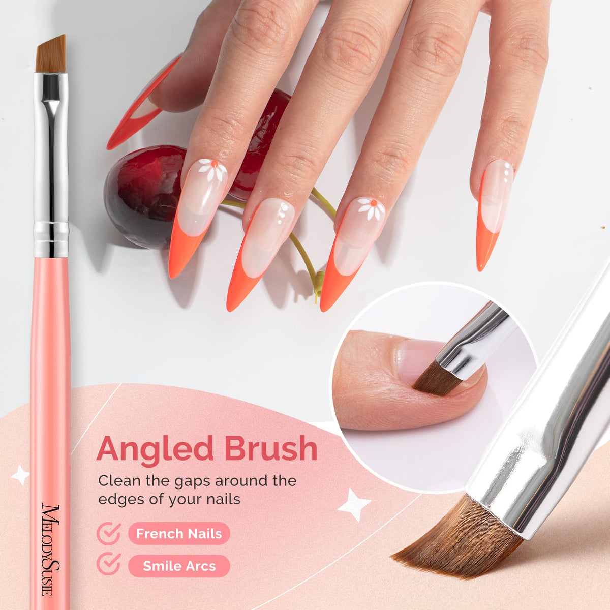MelodySusie flat brush for applying nail polish