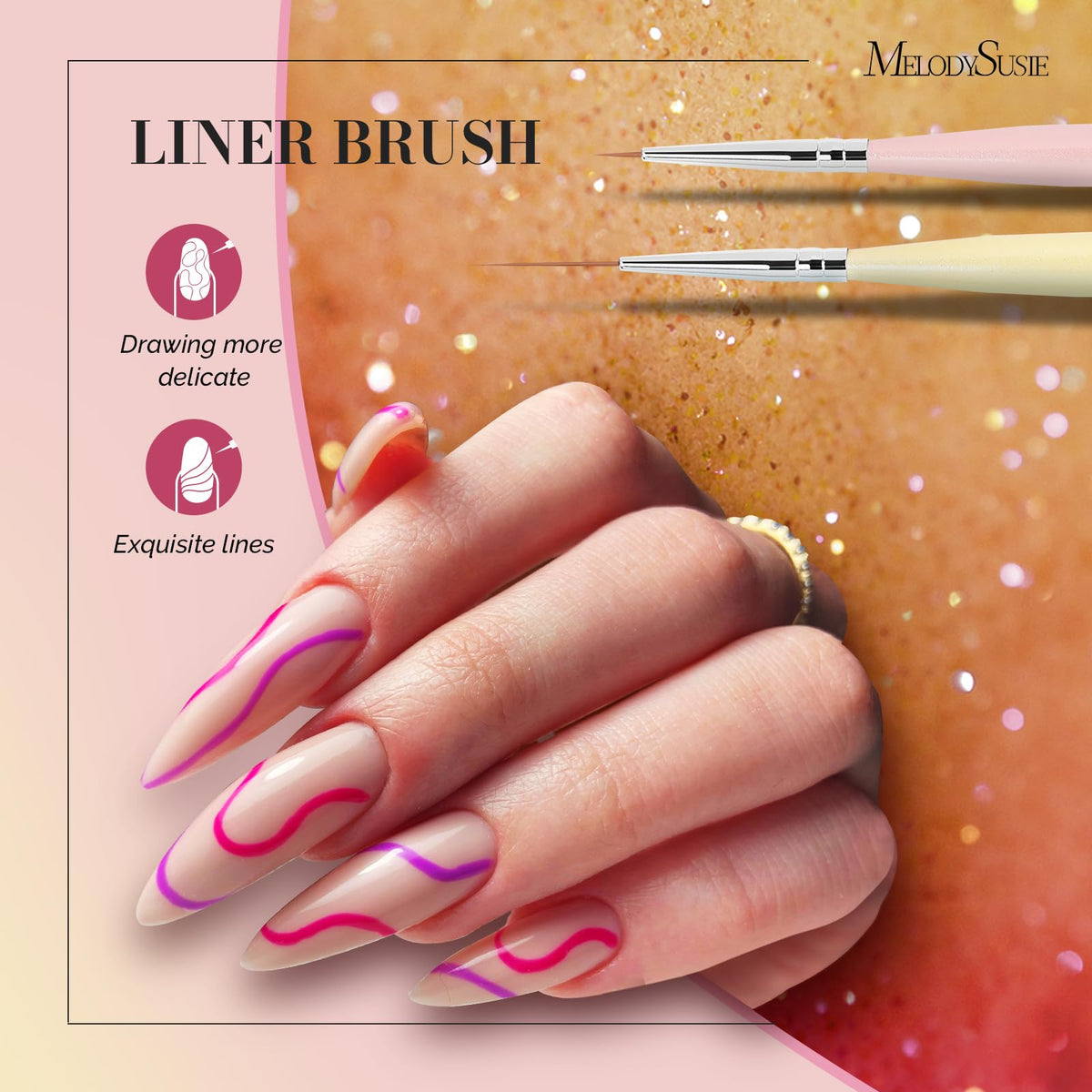 MelodySusie gel nail brush and dotting tool
