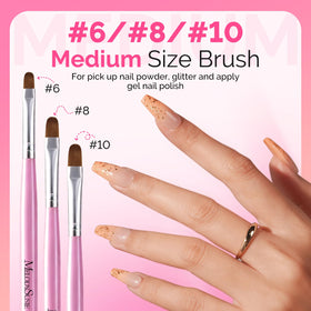 MelodySusie Gel Nail Brushes in stylish packaging