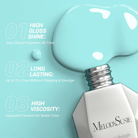 MelodySusie Gel Nail Polish bottle with ergonomic brush