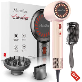 MelodySusie Hair Dryer front view in light pink