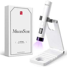 MelodySusie Handheld UV Light for Gel Nails front view with stand