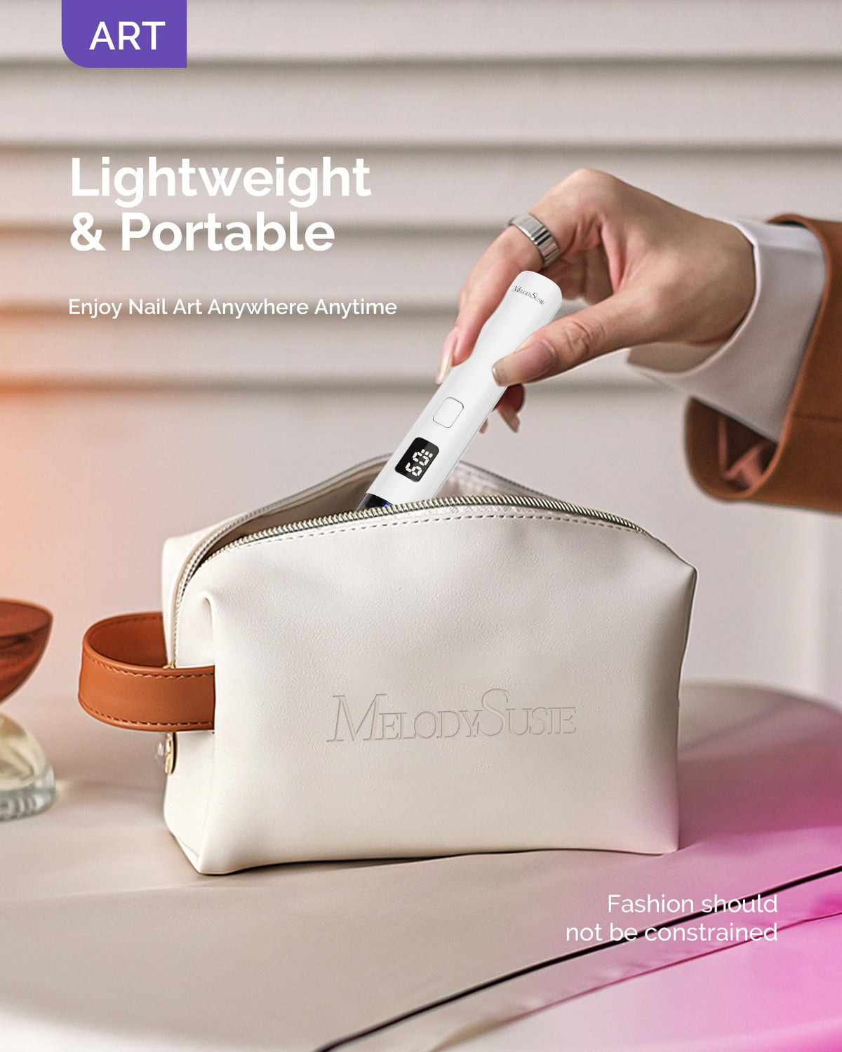 MelodySusie Handheld UV Light with compact dimensions
