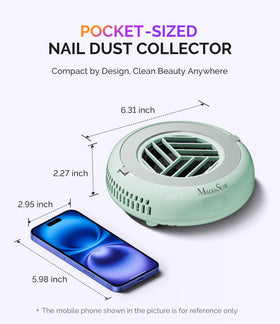 MelodySusie HProA Nail Dust Collector in use during nail filing