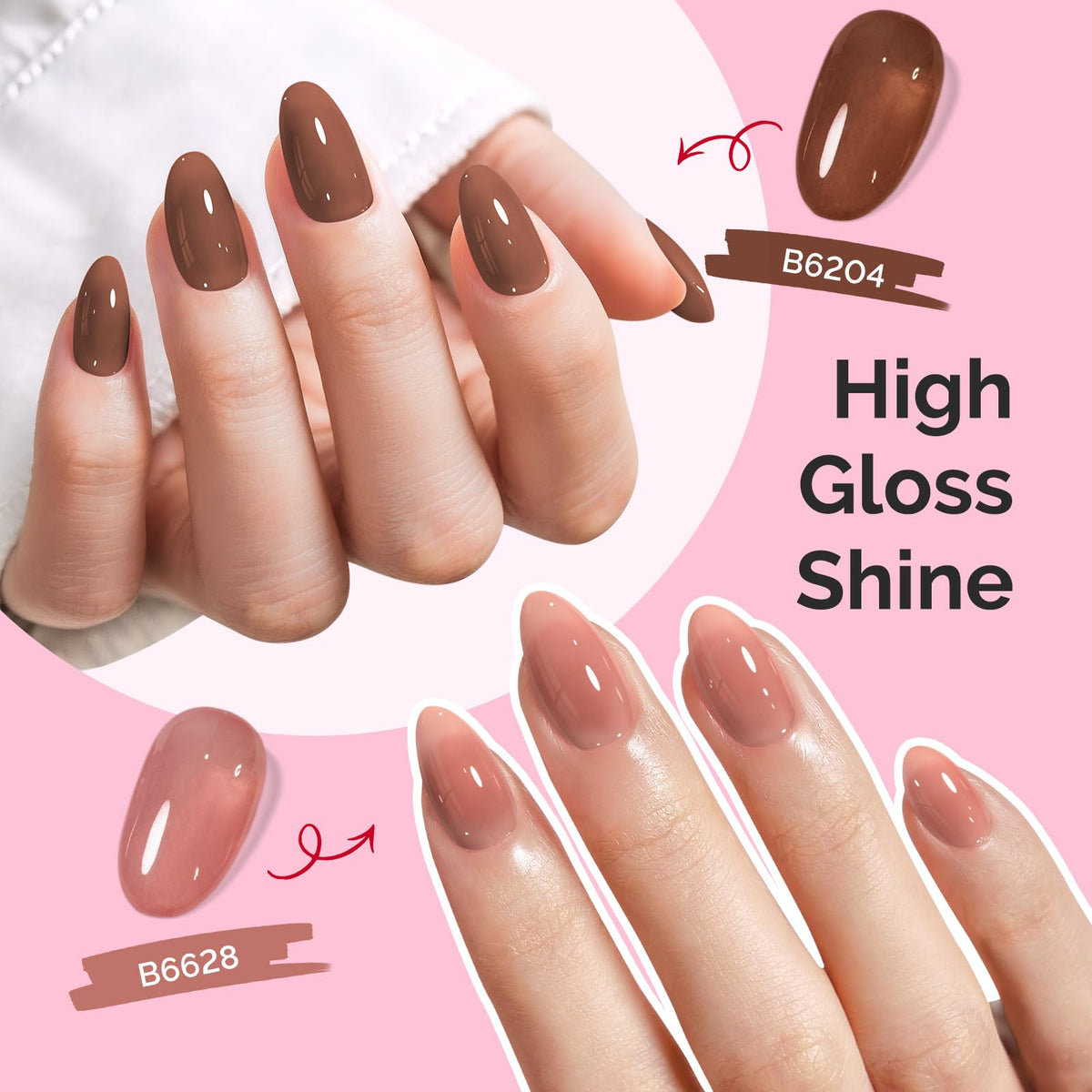 MelodySusie Jelly Gel Nail Polish application process