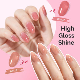 MelodySusie Jelly Gel Nail Polish swatches on nails