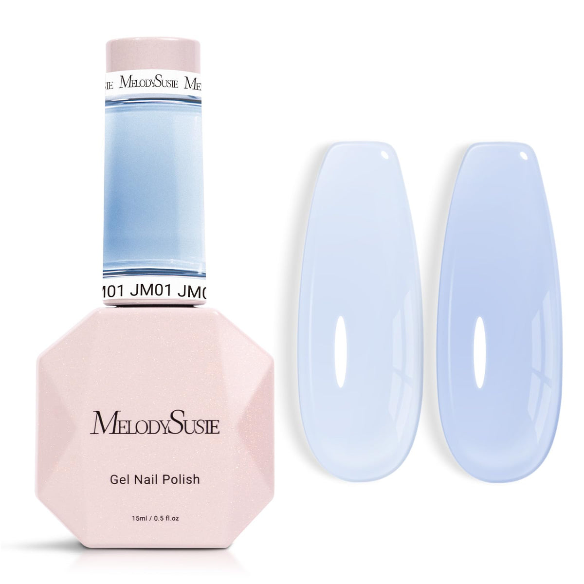 MelodySusie Jeweliver Gel Nail Polish light blue front view