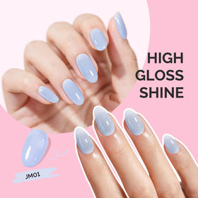 MelodySusie Jeweliver Gel Nail Polish light blue swatch