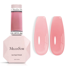MelodySusie Jeweliver Gel Nail Polish Rose Pink 0.5Fl.oz front view