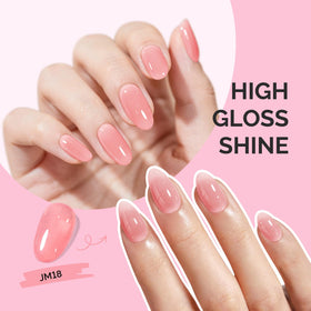 MelodySusie Jeweliver Gel Nail Polish Rose Pink swatch on nail