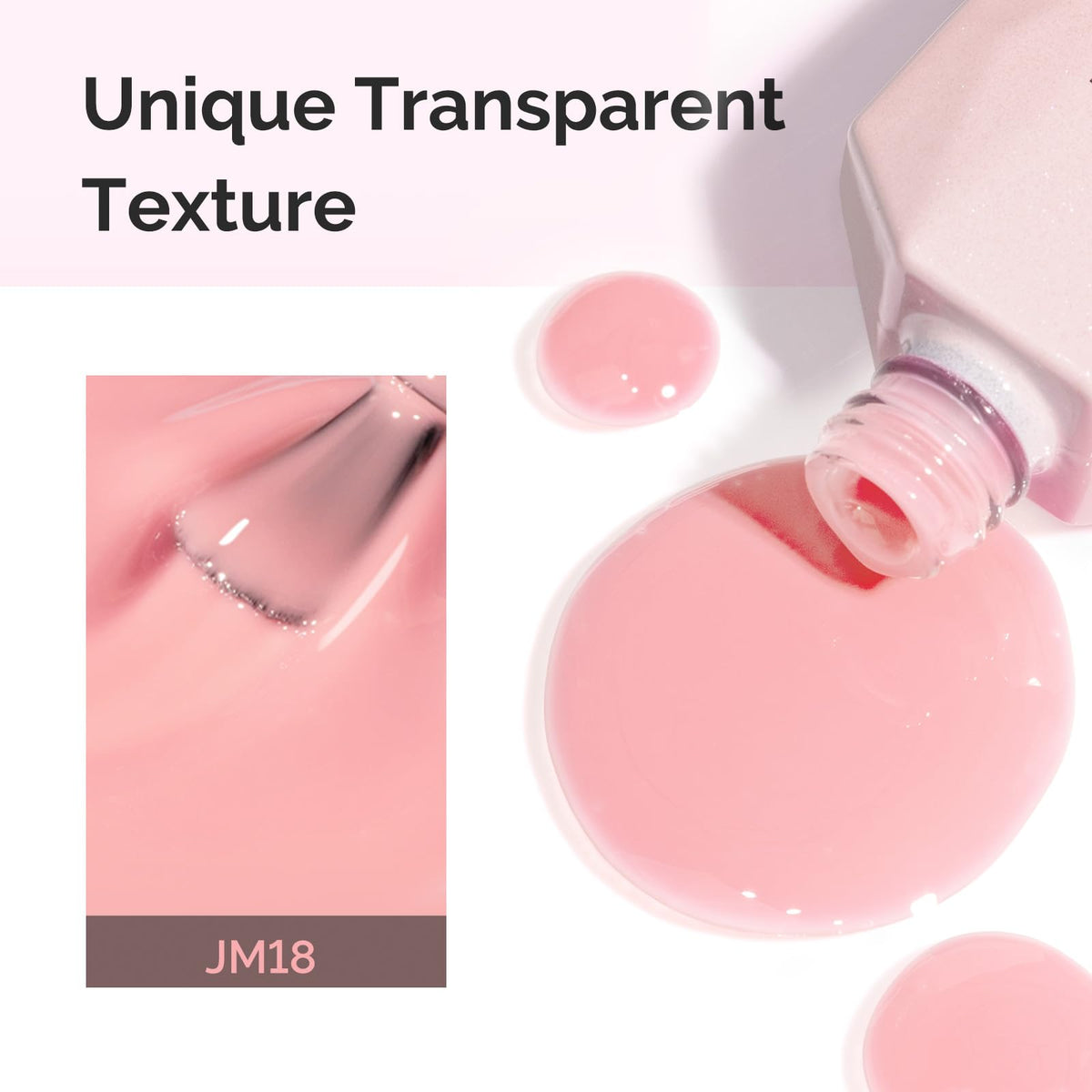 MelodySusie Jeweliver Gel Nail Polish Rose Pink with UV lamp