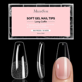 MelodySusie Long Coffin Nail Tips 300Pcs front view